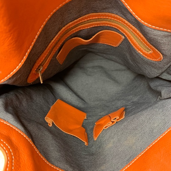 🌸Christopher Kon Orange leather hobo bag - Picture 9 of 11